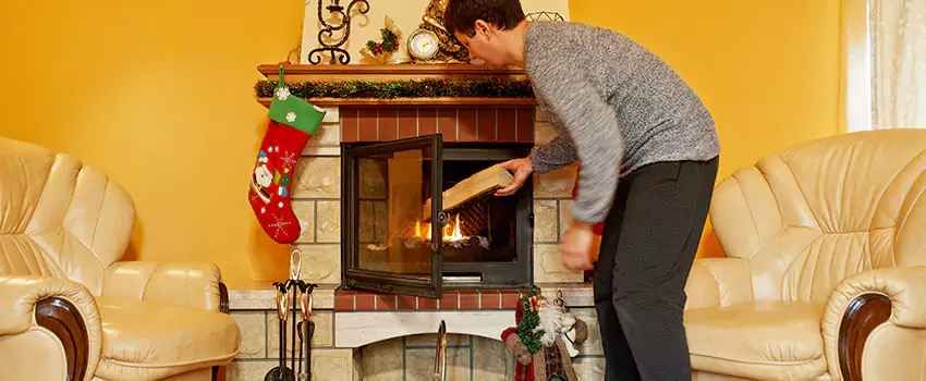 Rusted Metal Fireplace Restoration in Hays, Kansas